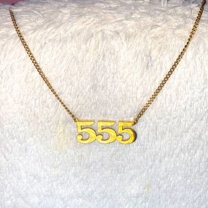 555 angel number necklace